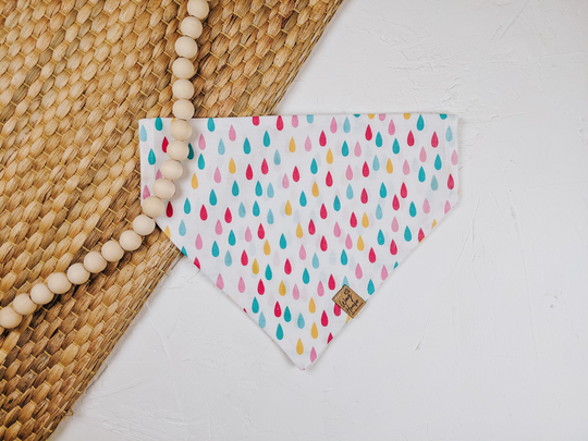 Rainy Days Pet Bandana | Dog Summer Bandanas Colorful Accessories Spring Cat