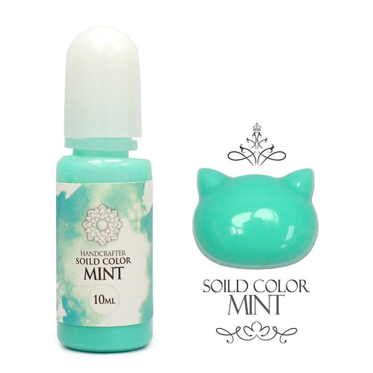 10 Ml Mint, Solid-Color | Opaque Liquid Pigment, Handcrafter Colorant For Resin, To Color Uv Resin Or Uv/Led Resin, 9 Solid Colors Available