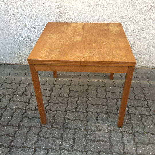 Vintage Jitona Extendable Dining Table Mid Century 70S Wood 80cm-130cm