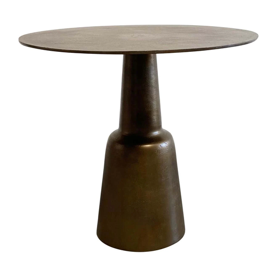 Bistro Table Or Entry in Aged Brass Finish