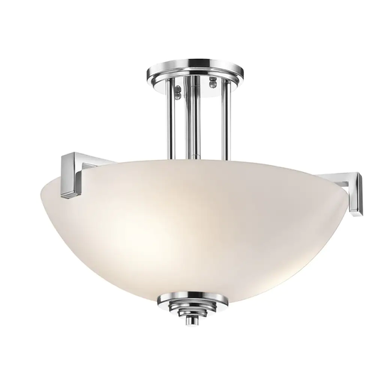 Kichler Lighting Eileen Collection 3-light Chrome LED Pendant/Semi-Flush Mount