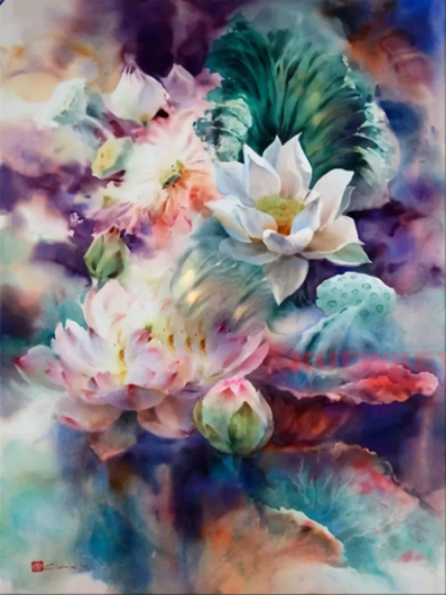 Large Floral Mural Size Diamond Painting Diy 5D Kit Full Square & Round Drill