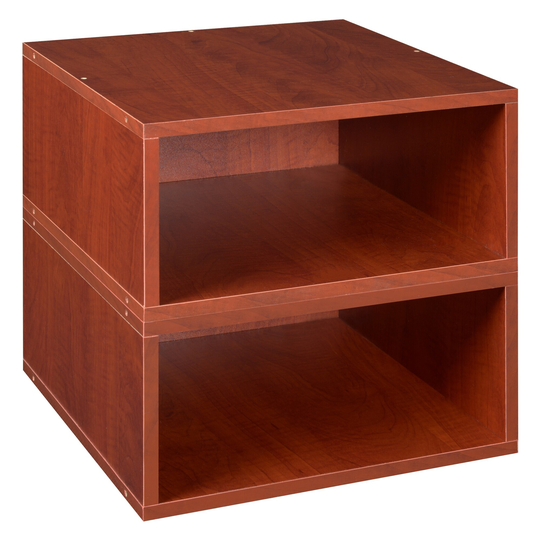 Noble Connect Storage Set- 2 Half Size Cubes- Warm Cherry