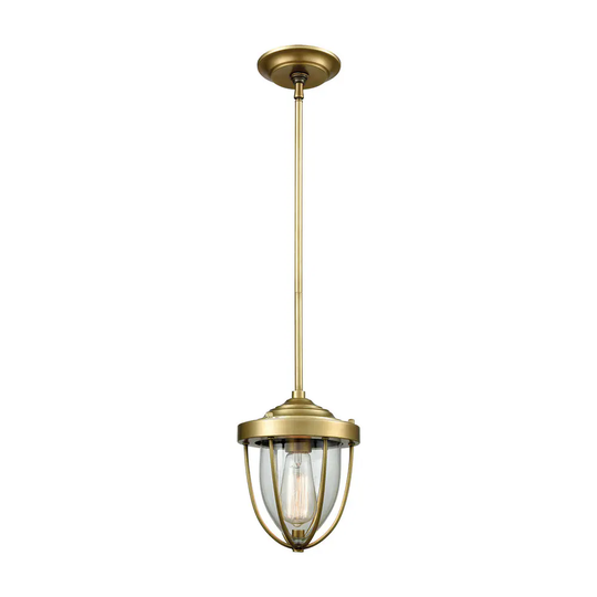 Sturgis 1-Light Pendant, Satin Brass
