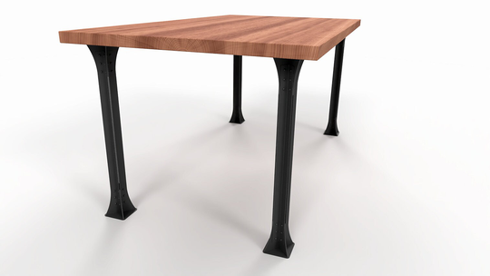 Metal Dining Table Legs | Industrial Style Table Legs Kitchen Base N100 Single