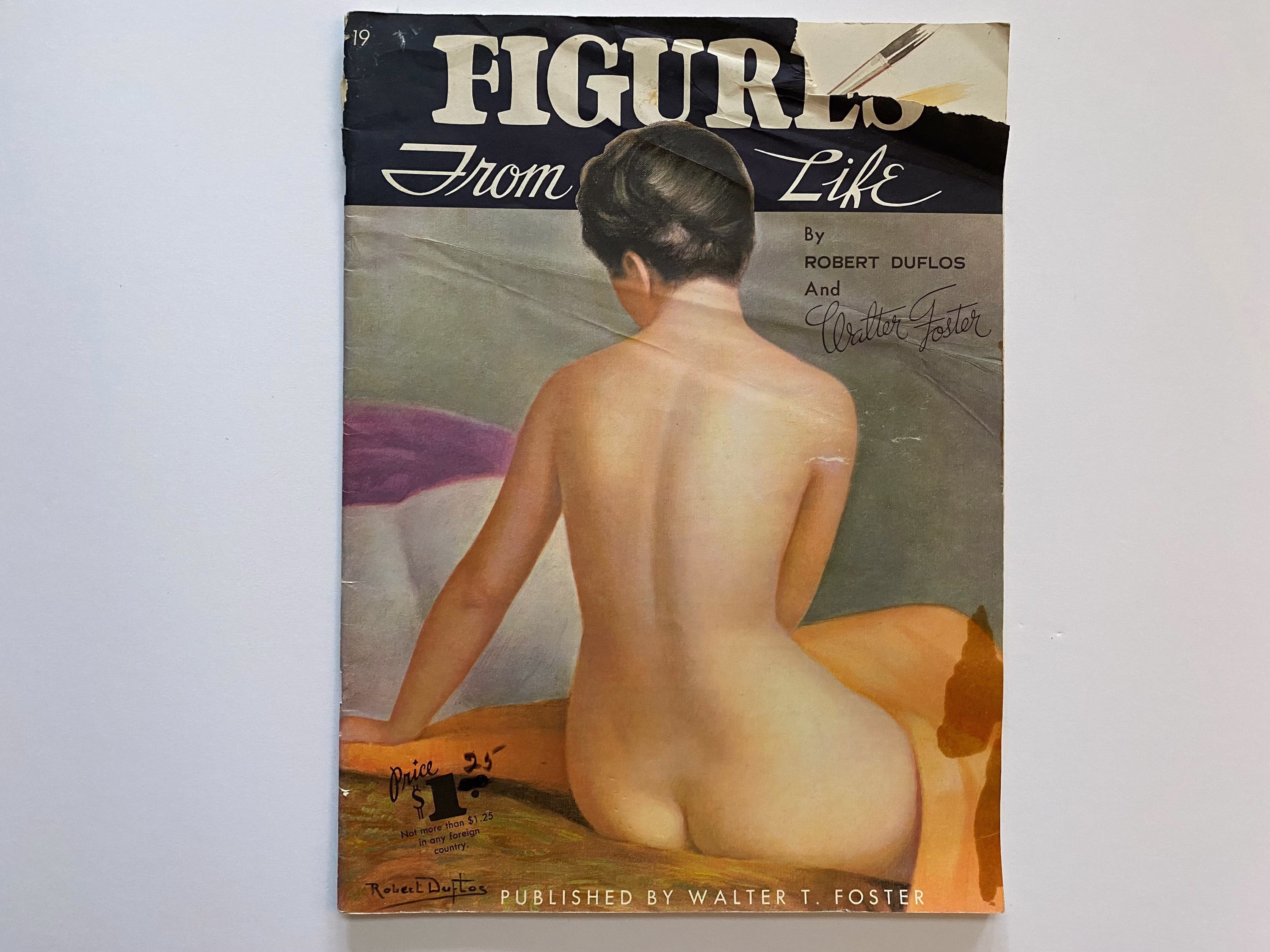 How To Draw Figures From Life Robert Duflos Walter T Foster Publication Charcoal Crayon Pencil 50S 60S Realism Art Magazine Book