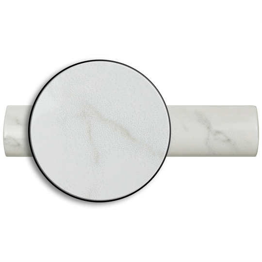 Merola Tile Classico Carrara Glossy Pencil Bullnose 1.25" x 6" Ceramic Wall Trim Tile - (1 Tile)