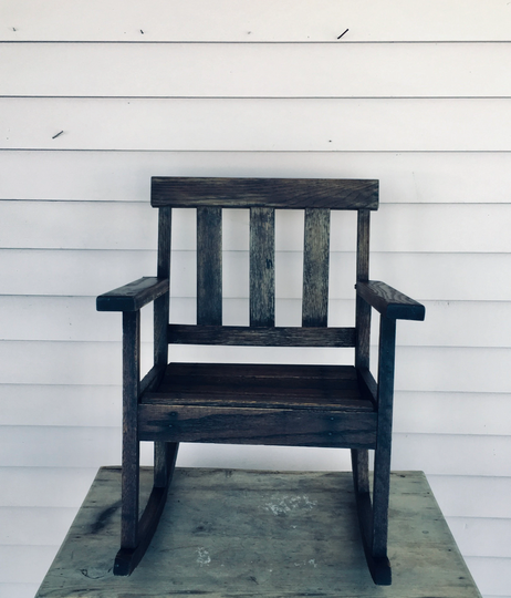 Child's Rocking Chair - Mission-style Vintage Home Decor