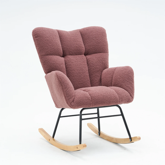 Rocking Chair, Upholstered Rocking Chair for Living Room & Bedroom