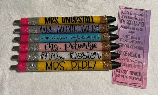 Glittered Pencil Pen