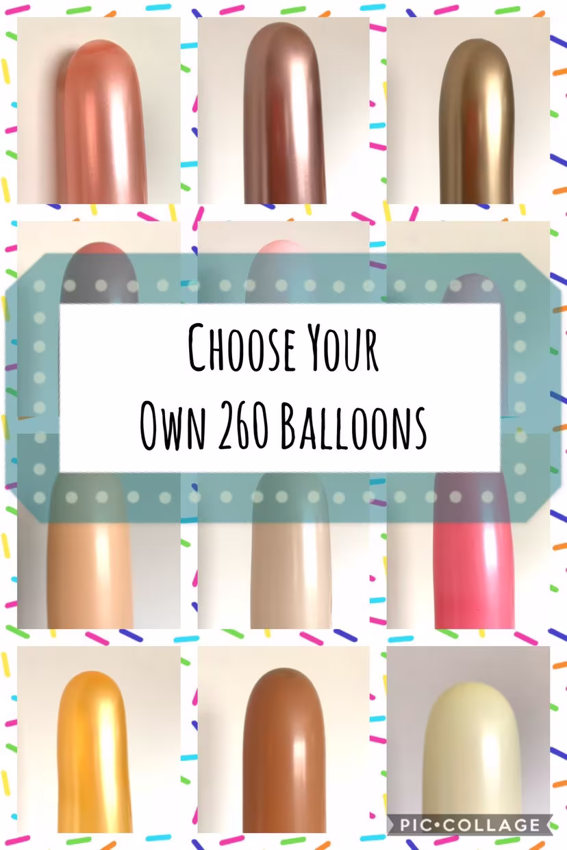 Custom 260 Latex Balloons | Twister Create Your Own Boho Rainbow Pencil