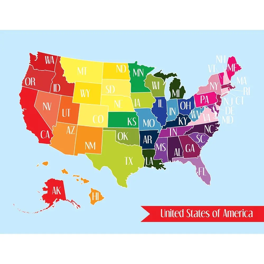 CANVAS USA Colors I Designs by Designs by Tenisha