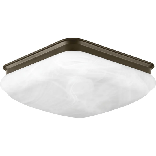 Progress Lighting Square Glass One-light LED Flush Mount