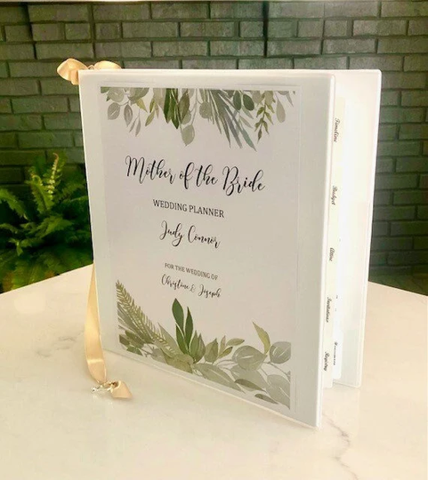 Mother Of The Bride Wedding Planner Binder, Book, Planning Gift