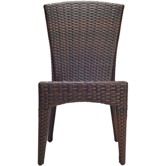 SAFAVIEH Hamptons Shore Wicker Stackable Outdoor Chairs (Set of 2) - 22"x19"x34"