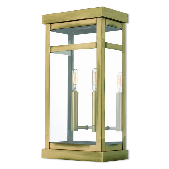 Giuseppe Lighting Two Light Outdoor Wall Lantern Hopewell Antique B - Exact Size