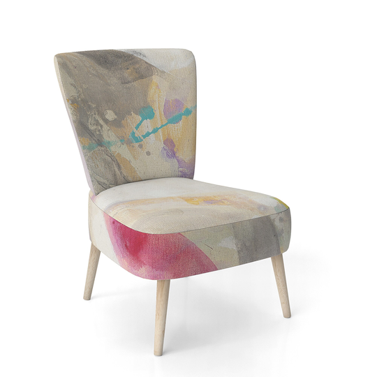 Designart 'Spring Minimalist Confetti I' Upholstered Modern Accent Chair