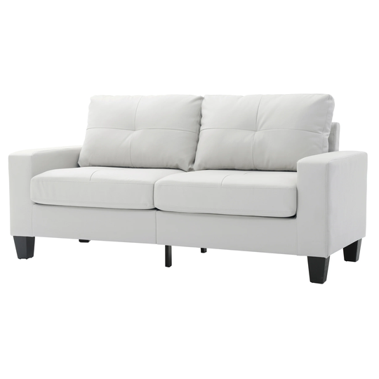 LYKE Home Newton Faux Leather Sofa