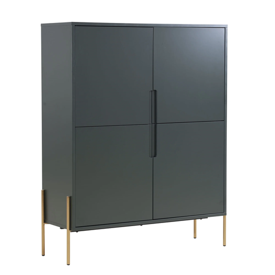 Matte Green Modern Sideboard