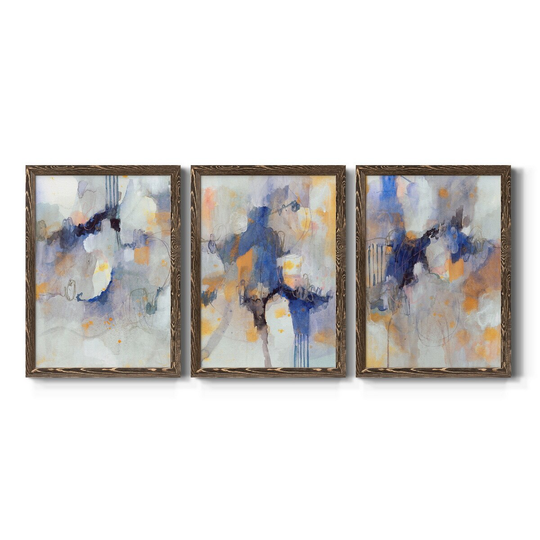 Watercolor Tatter I-Premium Framed Canvas - Ready to Hang - Multi-Color