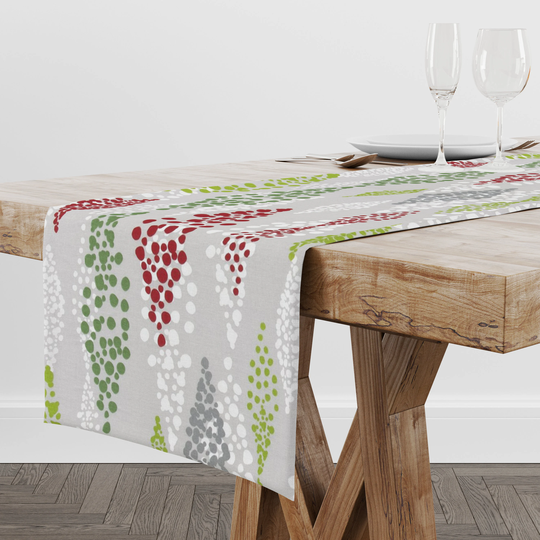 Christmas Table Runner For Dining Room, Holiday Kitchen Decor, Hostess Gift Party Or Housewarming New Home