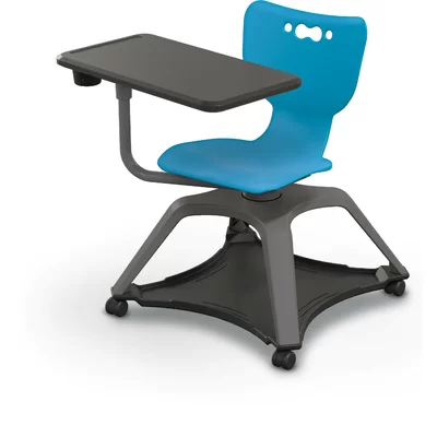 Hierarchy Enroll Tablet Arm Desk Chair with Cup Holder and Hard Casters