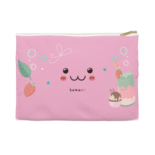 Pink Kawaii Accessory Pouch/ Korean Pencil Case/ Makeup Bag