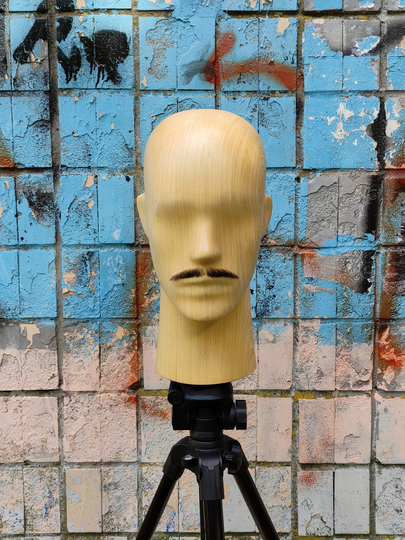 Realistic Fake Black Pencil Moustache, Full Hand Made, Length 9 cm