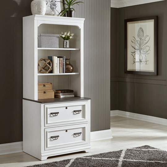 Allyson Park Wirebrushed White Charcoal 2 Piece Set