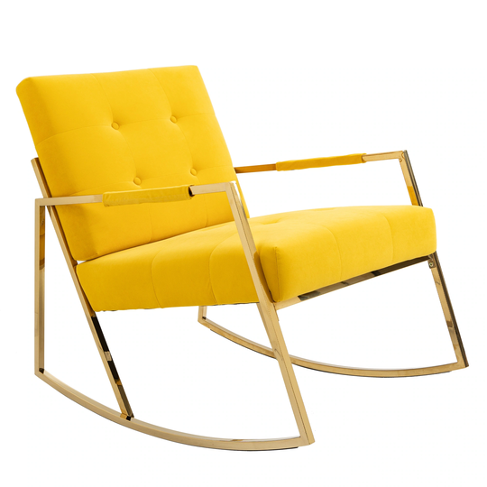 Accent Chair Leisure Rocking Chair with Stainless Steel Feet