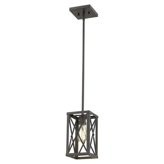 Brooklyn 1-light Oil-Rubbed Bronze Mini-Pendant