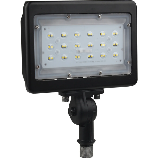 LED Medium Flood Light 30W 4000K Bronze Finish 100V-277V Dimmable - N/A