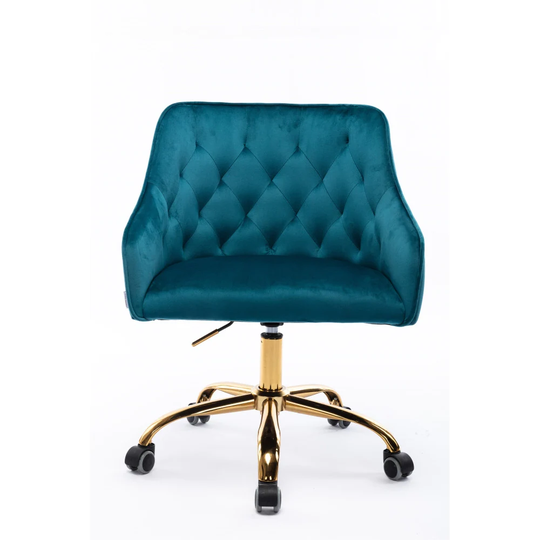 Teal Modern Leisure Swivel Shell Office Chair