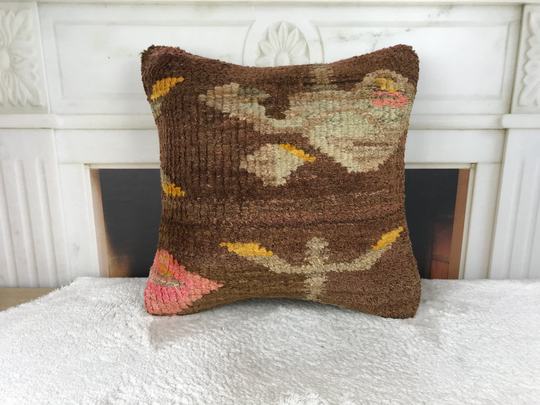 Chair Pillow, Rug Pillow Cover, Throw Boho Cushion Sofa 16x16 Pillow, 4506