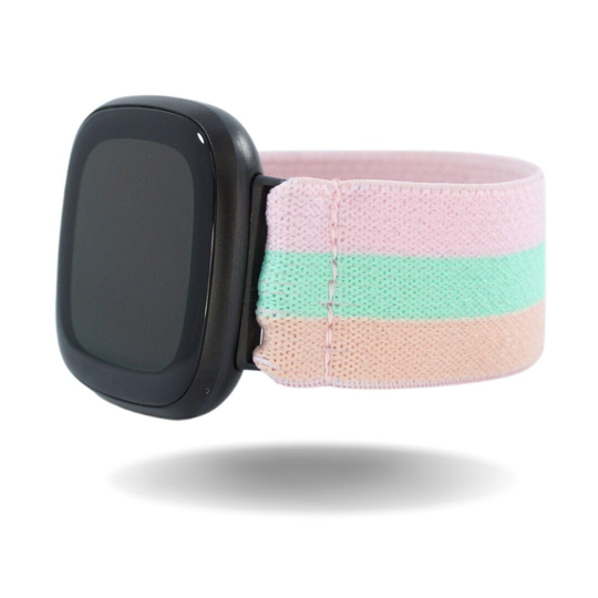 Elastic Fitbit Sense/Versa 3 Watch Band - Fits & Pastel Pale Pink Mint Easter Holiday Winter Fall Soft Spring