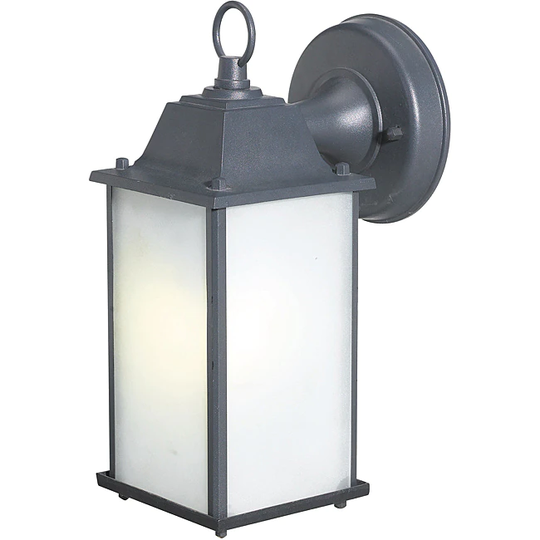 Woodbridge Lighting Builder 1-light Outdoor Wall Light, Powdered Coat Black