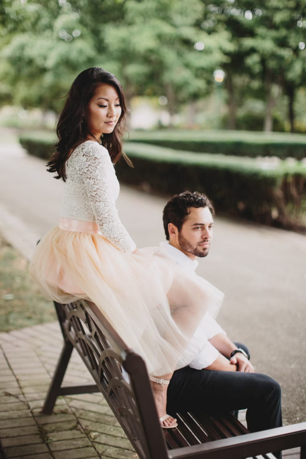 Blush Tulle Skirt Bridal Bridesmaid Dress Wedding Women Custom Breauxsews Formal Dresses For