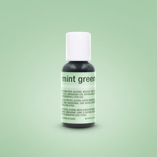 Fast Shipping Mint Green Chefmaster Gel Food Coloring 20Ml, Color