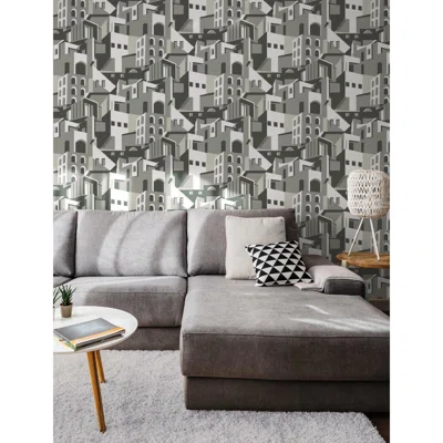 Arch Architectural 33' L x 20.5" W Peel and Stick Wallpaper Roll