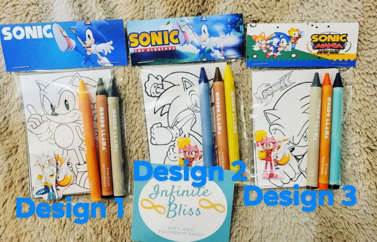 Sonic Coloring Packs | Pages Party Favor Crayola Crayons