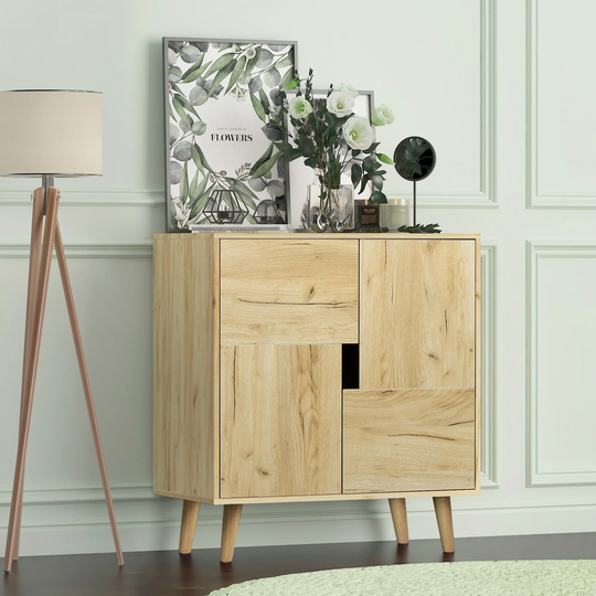 Clihome 30in. Wood Restaurant Sideboard with 4 storage spaces