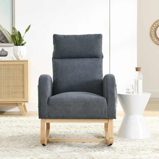 28.6"W Modern Accent Chair Arm Rocking Chair