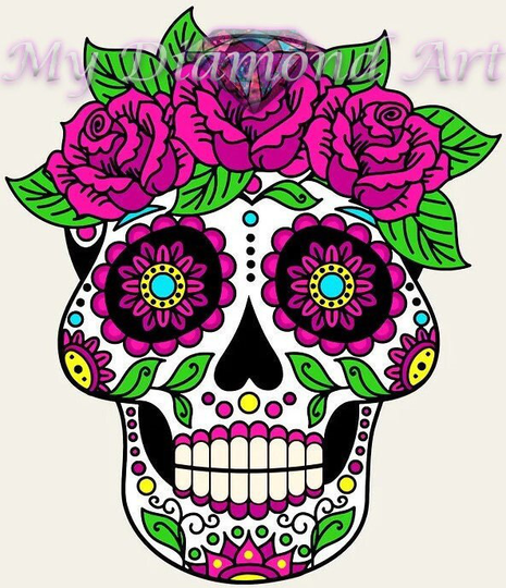 5D Diy My Diamond Art | Skull Mask Ii Painting Kit | New