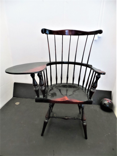 Vintage Doll Size Wood Writing Chair