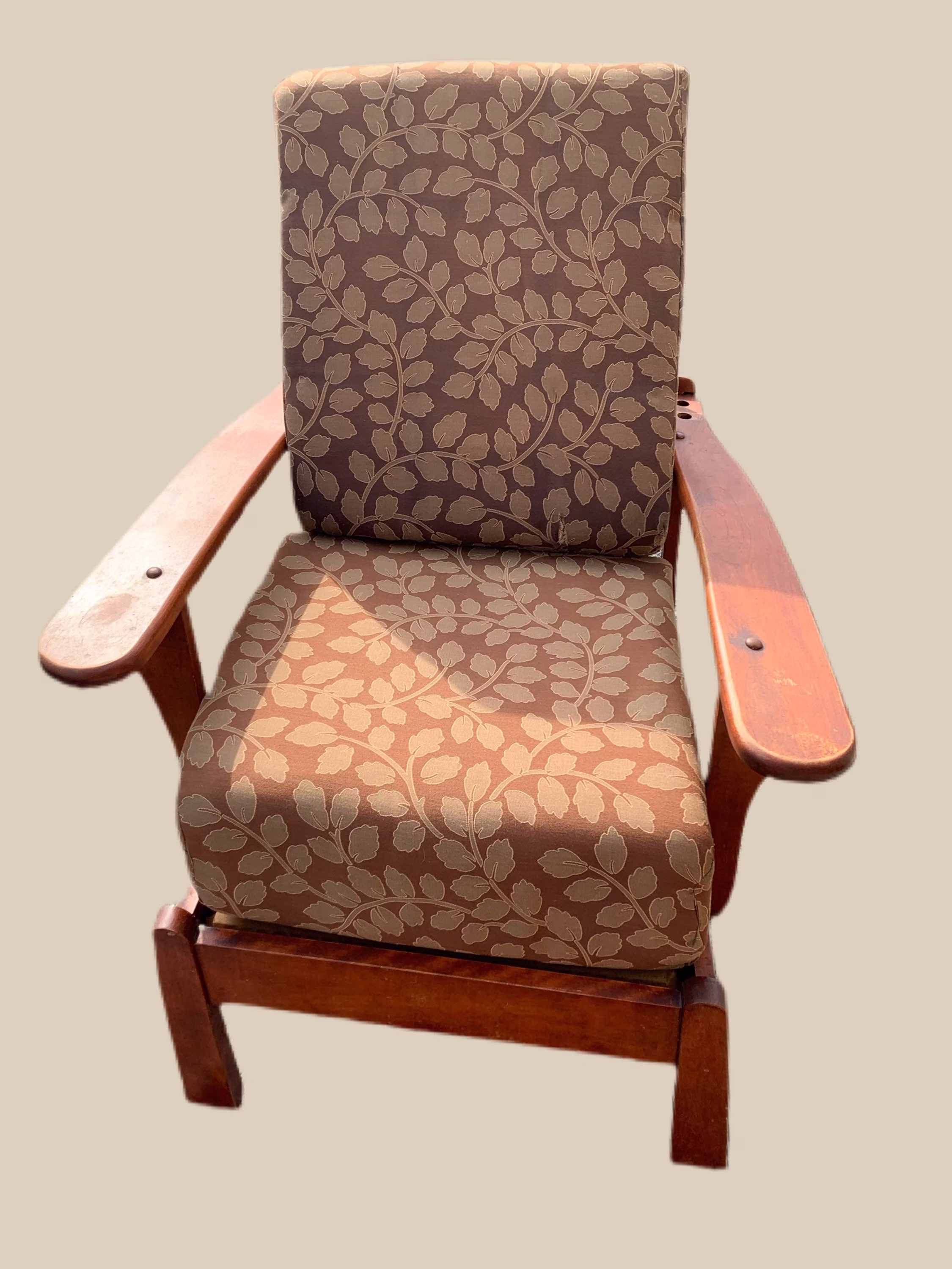 Vintage Recliner Morris Chair With Cushions