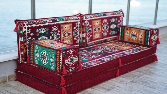 Reading Sofa Pillow, Meditation Yoga Sofas, Floor Cushion, Cover, Loveseats, Traditional Pillows, 8" Thickness Arabic Couch