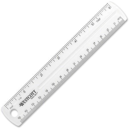 WholesaleRulers & Tape Measures: Discounts on Westcott Clear Plastic Ruler ACM45016