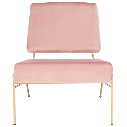 SAFAVIEH Romilly Glam Velvet Accent Chair - 26.6" W x 30" L x 30" H