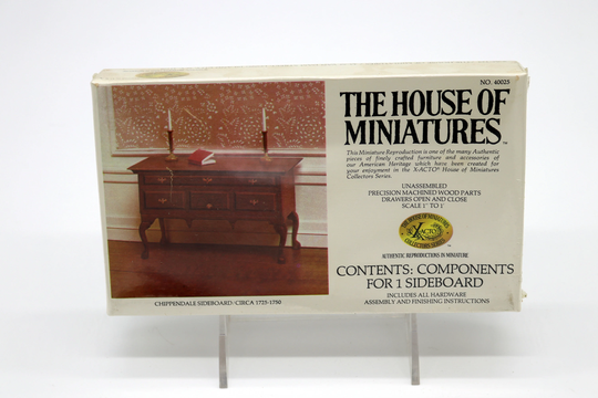 House Of Miniatures "Chippendale Sideboard/Circa 1725-1750" - Dollhouse Furniture 1970S Nos Sealed No.40025 112 Scale