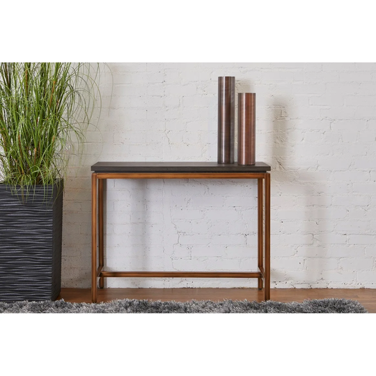 Rye Studio Luciana Grey & Copper Console Table